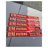 5 L&M Filters Metal Signs