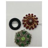 Weiss NY Rhinestone Brooch