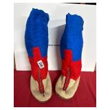 Traditional Fabric and Leather Boots