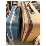 Two Vintage Suitcases with Clothing