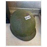 Military-Style Green Helmet with Liner