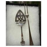 Sterling Wallace Pie Server and Fork Set