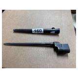 Military Bayonet Spike with Scabbard