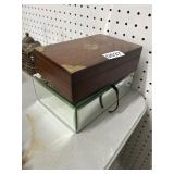 Wood and Glass Decorative Boxes