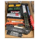 Boxed Assortment of Model Train Cars