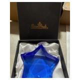 Rosenthal Blue Star-Shaped Glass Dish