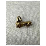 Jeanne Gold-Tone Dachshund Brooch
