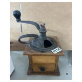Wood and Metal Manual Coffee Grinder