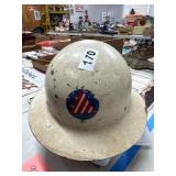 Military Helmet with Liner and Straps