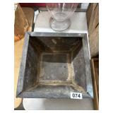 Square Metal Base or Container