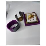 Compact Mirror and Two Fashion Bracelets
