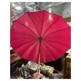 Art Deco Parasol With Lucite Handle