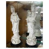 Blanc de Chine Statues, 16"