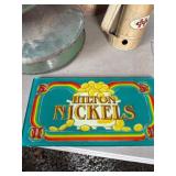 Glass Hilton Nickels Slot Machine Panel