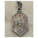 Victorian Mason Eastern Star Necklace