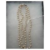 30-Inch Pearl Necklace With 10K Clasp