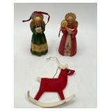 Holiday Decor Set with Angels and Deer