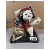 Japanese Ceramic Figurine with Accessories