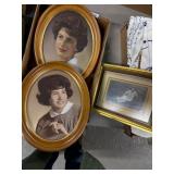 3 Framed Vintage Photos