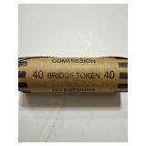 Roll of 40 Bridge Tokens in Wrapper