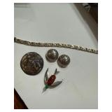 Sterling Silver Jewelry Lot, Mixed Designs
