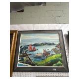 Framed Nautical Painting by H. Falkner