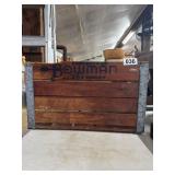 Bowman Wooden Crate With Galvanized Trim