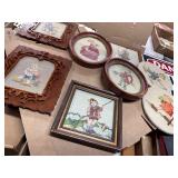9 Framed Embroidery Pieces