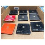 9 Vintage Metal Cigarette Cases