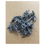 Vintage Gray Plastic Toy Soldiers