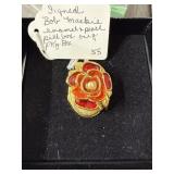 Signed Bob Mackie Enamel Pill Box