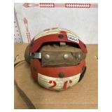 Vintage Leather and Metal Sports Helmet