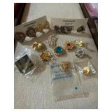 Vintage Clip-On Earrings and Brooches