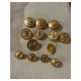 11 Chanel Gold Buttons