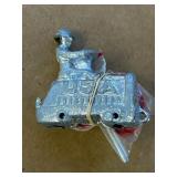 Cast Metal Toy with Red Wheels