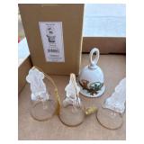 Lenox Crystal and Porcelain Bell Lot