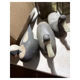 Three Vintage Wooden Duck Decoys