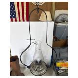 B&H Hanging Oil Lamp with Chimney