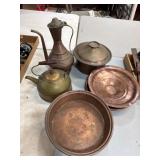 Copper Items Including Kettle