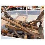 Vintage Antique Hand Tools in Tub