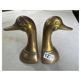 Brass Duck Bookends