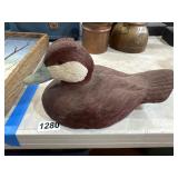 Carved 12-Inch Wooden Duck Decoy