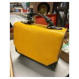Yellow and Green Leather Handbag