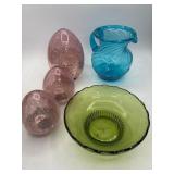 Glassware Including EQ Brody Bowl