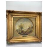 Framed Landscape Painting by R. Wood