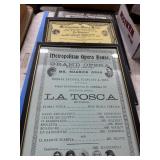 Framed Metropolitan Opera Posters