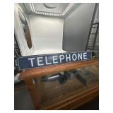 27" Metal Telephone Sign