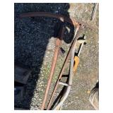 Rustic Scythe and Garden Tools Assortment