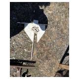 Metal Fluke-Style Boat Anchor with Chain