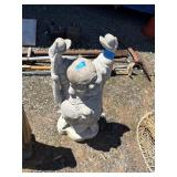 29-Inch Stone Statue with Broken Arm